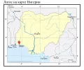 Лагос на карте Нигерии