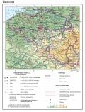 Общегеографическая карта Бельгии