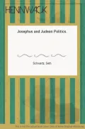 Josephus and Judaean politics