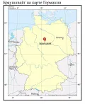 Брауншвайг на карте Германии