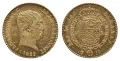 80 реалов Фердинанда VII, золото. Мадрид. 1822