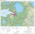 Общегеографическая карта Ленинградской области