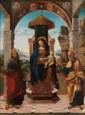 Франческо Бассано Старший. Мадонна с Младенцем на троне со святыми Петром и Павлом. 1519