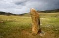 Оленный камень в национальном парке Хустайн-Нуруу, Монголия