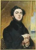 Франсуа-Габриэль Леполь. Портрет Эжена Сю. 1836