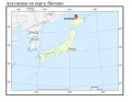 Асахикава на карте Японии