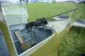 Вид на кабину стрелка двухместной модификации штурмовика Ил-2 на XIII Международном авиационно-космическом салоне МАКС-2017 в Жуковском. 18 июля 2017