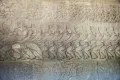 Фрагмент рельефного панно с изображением сцены пахтанья Молочного океана. Храмовый комплекс Ангкор-Ват, Ангкор (Камбоджа). Ок. 1113–1150