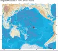 Острова Общества на карте Тихого океана