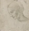 Леонардо да Винчи. Голова женщины в профиль. Ок. 1488–1490