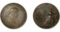 Джон Роэттир. Медаль с портретом короля Англии Карла II в память Второй англо-голландской войны, серебро. 1667