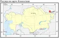 Риддер на карте Казахстана