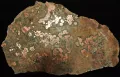 Самородная медь в гранат-пироксеновом скарне (штат Монтана, США)