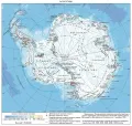Физическая карта Антарктиды