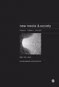 New Media and Society. March 2022, Vol. 24, N. 3. Обложка