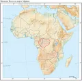 Впадина Конго на карте Африки