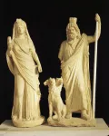 Прозерпина-Исида и Плутон-Серапис с Цербером. Гортина, Крит. 180–190
