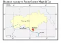 Волжск на карте Республики Марий Эл