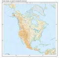 Озеро Кларк на карте Северной Америки