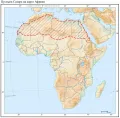Пустыня Сахара на карте Африки