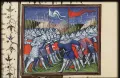 Битва при Нахере 1367. Миниатюра из Хроник Фруассара. Ок. 1410
