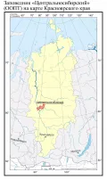 Заповедник «Центральносибирский» (ООПТ) на карте Красноярского края