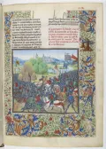 Битва при Роозбеке 27 ноября 1382. Миниатюра из Хроник Фруассара. 15 в.