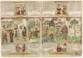 Страницы из Библии бедняков. Германия или Нидерланды. 1465