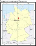 Зальцгиттер на карте Германии