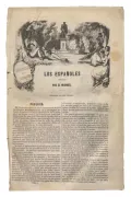 Первая страница альбома Los españoles pintados por sí mismos. Madrid, 1851 (Испанцы в собственном изображении)