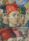 Беноццо Гоццоли. Автопортрет. Фрагмент фрески «Шествие волхвов» из Капеллы волхвов в Палаццо Медичи-Риккарди во Флоренции. 1459