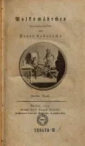 Ludwig Tieck. Volksmährchen hrsg. von Peter Leberecht. (pseud.), 1797 (Людвиг Тик. Народные сказки, изданные Петером Леберехтом). Титульный лист