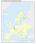 Люксембург на карте зарубежной Европы