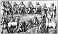 Тинг германцев. Прорисовка рельефа колонны Марка Аврелия. Рим. Между 176 и 192
