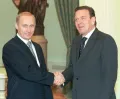 Встреча президента России Владимира Путина и канцлера ФРГ Герхарда Шрёдера. Сентябрь 2000