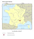 Шове на карте Франции