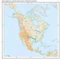 Река Арканзас и её бассейн на карте Северной Америки