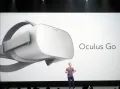 Марк Цукерберг на презентации VR-устройства Oculus Go. Сан-Хосе (США). 2017
