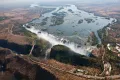 Водопад Виктория (Зимбабве). Вид с воздуха. Дата съёмки 22 июля 2012