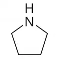 Структурная формула пирролидина