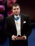 Константин Новосёлов на церемонии вручения Нобелевской премии. 2010