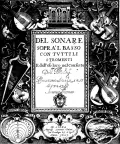 Агостино Агаццари. Трактат «Del sonare sopra il basso». Титульный лист