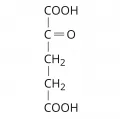 Структурная формула альфа-кетоглутаровой кислоты