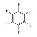 Структурная формула гексафторбензола