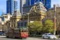 Мельбурн (Австралия). Трамвай на кольцевом туристическом маршруте в центре города