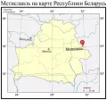 Мстиславль на карте Республики Беларусь