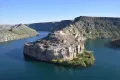Руины крепости Румкале на реке Евфрат (Турция)