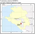 Гуамское ущелье (ООПТ) на карте Краснодарского края