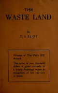 Thomas Stearns Eliot. The waste land. New York, 1922 (Томас Стернз Элиот. Бесплодная земля). Обложка