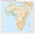 Река Нигер и её бассейн на карте Африки